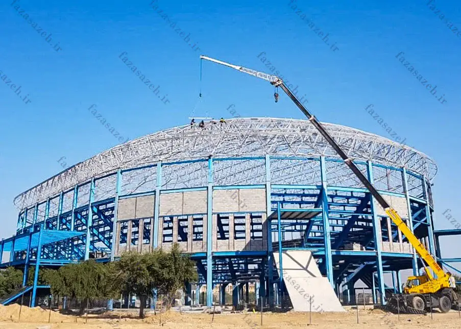 سقف سازه فضاکار ، سالن کشتی اندیمشک