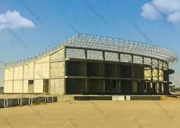 اجرای سقف سازه فضایی در زمین های با شکل نامنظم